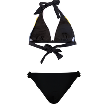 Load image into Gallery viewer, Black&amp;Gold - Bikini halter
