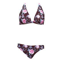 Load image into Gallery viewer, Morning roses - Halter bikini
