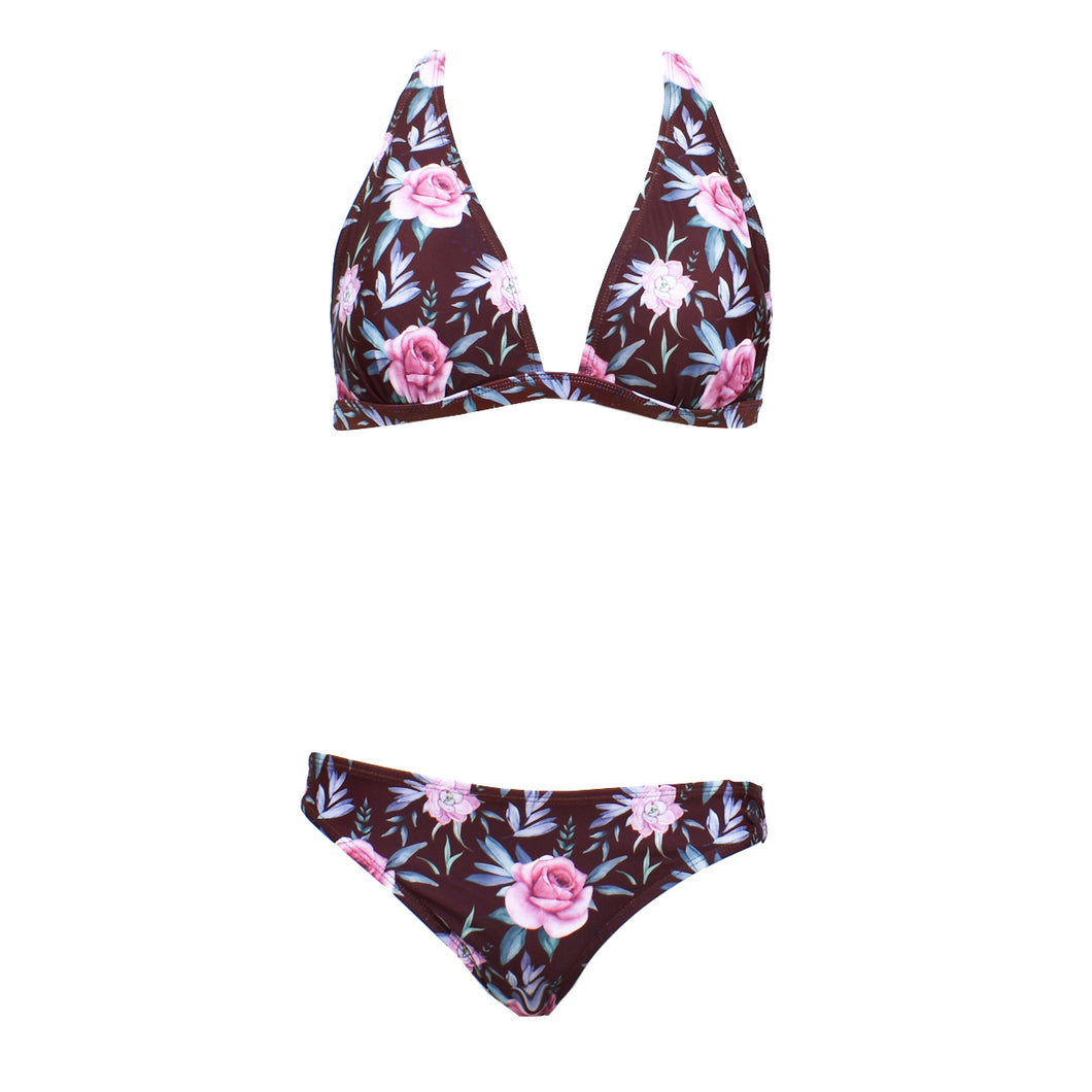 Morning roses - Halter bikini